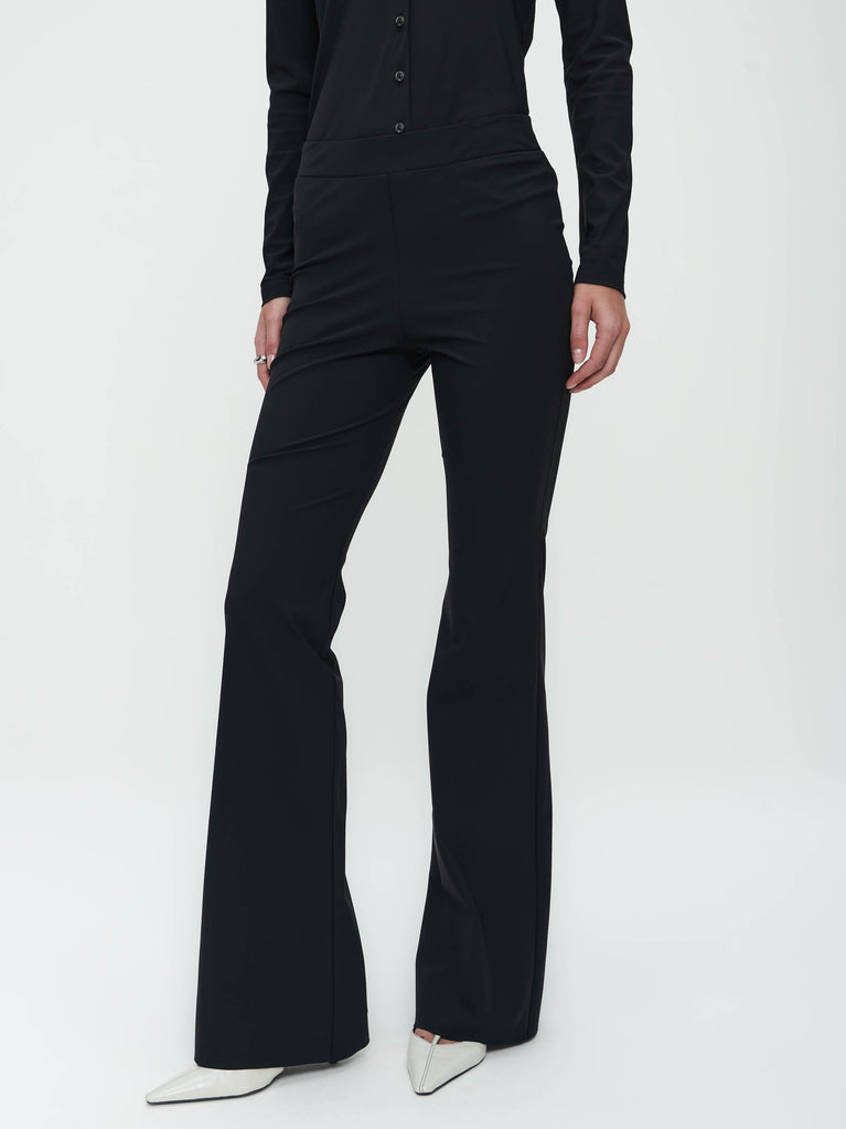Pants Eliya Easy Wear flair Technical Jersey | Black