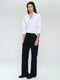 Iva stretch technical jersey blouse | White