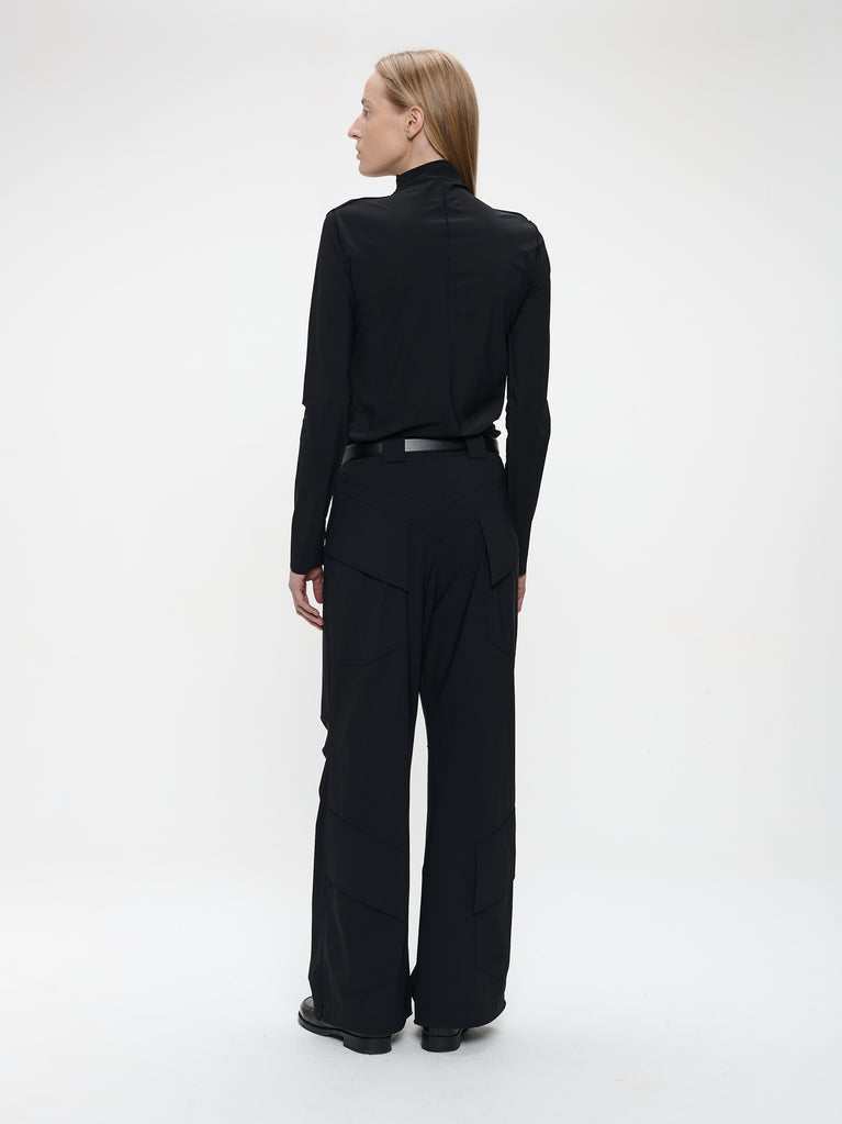 Zarra Top Technical Jersey | Black