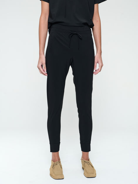 John stretch technical jersey pants | Black