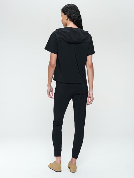 John stretch technical jersey pants | Black