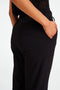 Delia structure technical jersey pants | Black