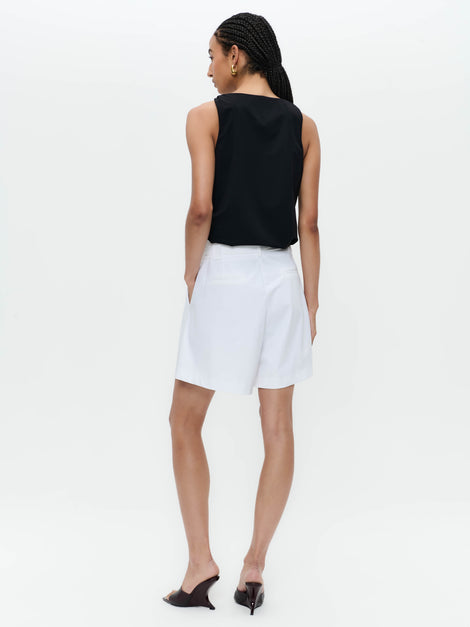 Marika stretch technical jersey top | Black