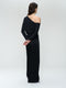 Lidia stretch technical jersey top | Black