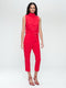 Naomi stretch technical jersey top | Red