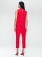 Naomi stretch technical jersey top | Red
