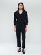 Iva stretch technical jersey blouse | Black