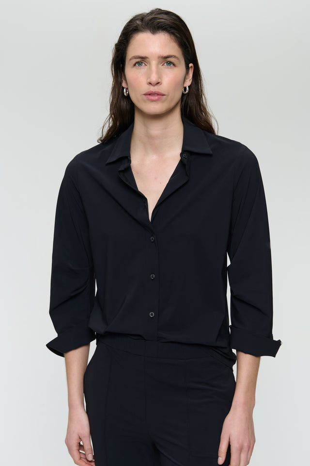 Iva blouse technical jersey Iva blouse technical jersey | Black