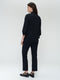 Iva stretch technical jersey blouse | Black