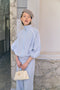 AntinyP structure tech jersey pants | Light Blue