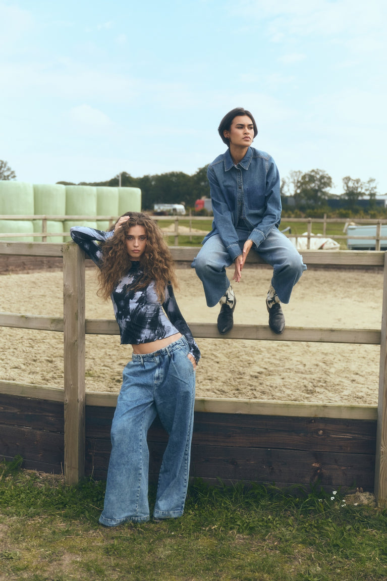 Amaya hopcar loose jeans | Random Blue