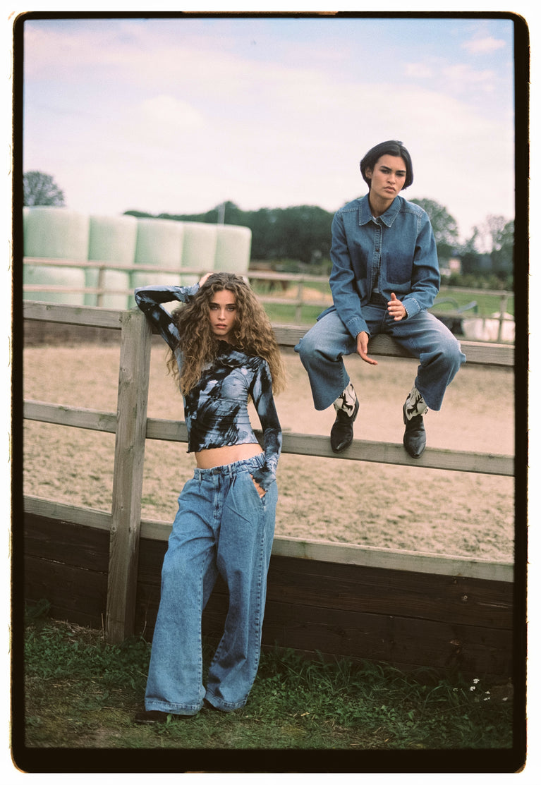 Amaya hopcar loose jeans | Random Blue