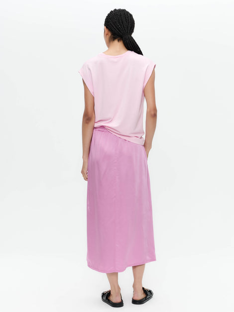 Maria stretch viscose logo top | Flamingo