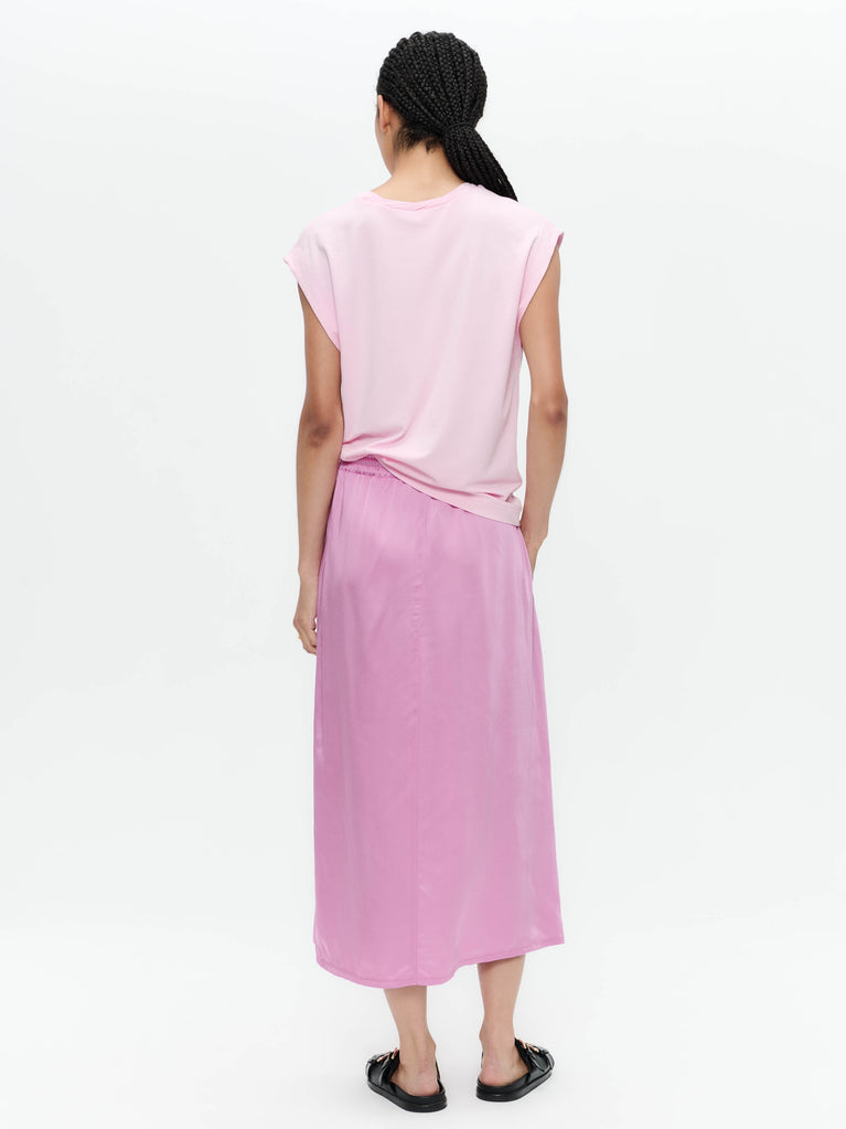 Maria stretch viscose logo top | Flamingo