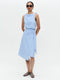 Marika stretch technical jersey top | Mid Blue