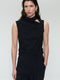 Naomi stretch technical jersey top | Black