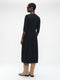 Heide tech jersey dress LS | Black