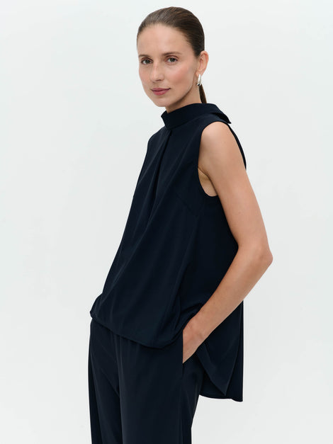 Dolche Vitas WS stretch tech jersey top | Blue