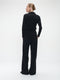 Kikkie blouse brush tech jersey | Black