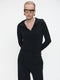 Melissa top brush tech jersey | Black
