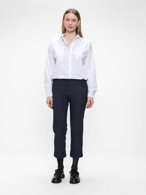 Parrot viscose elastene pants | Blue