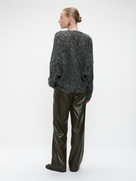 Thera eco leather pants | Army