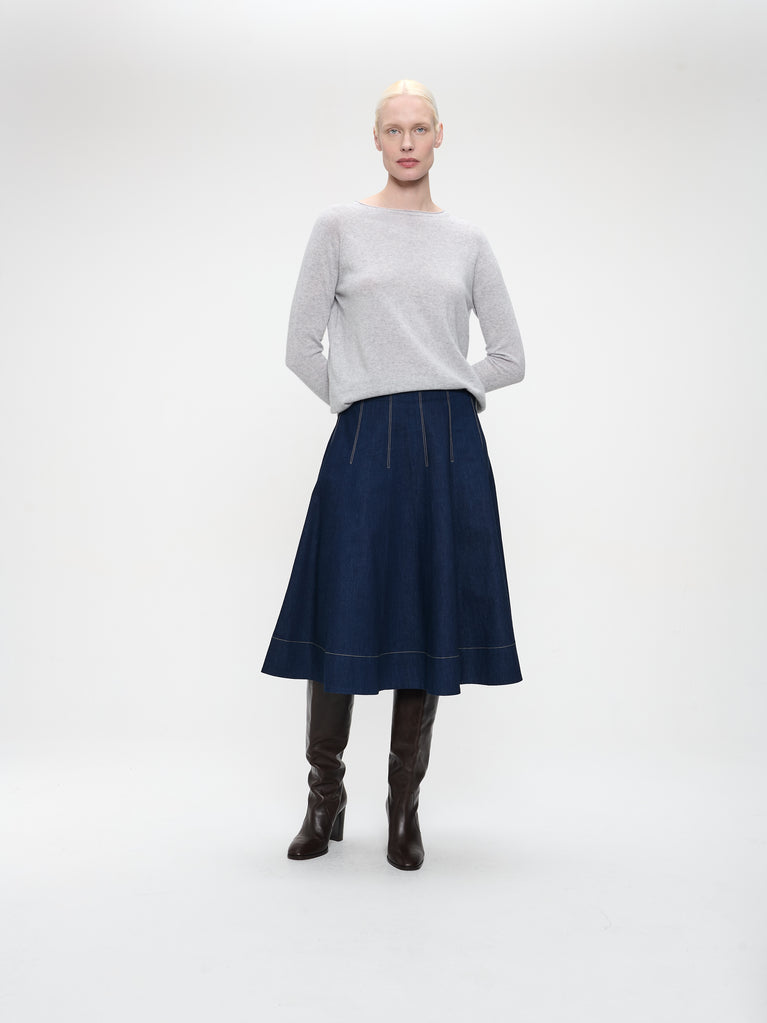 Pullover Cashmere blend 2480 | Light Grey