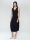 Ria WS stretch technical jersey dress | Black