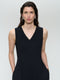Ria WS stretch technical jersey dress | Black