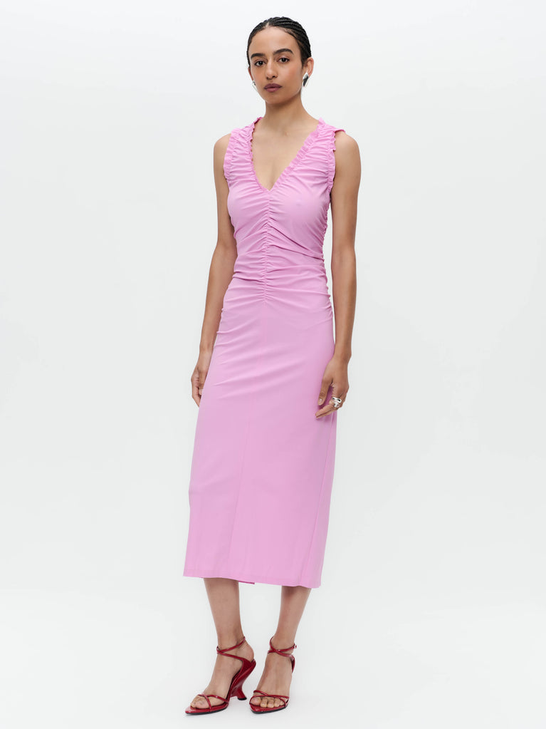 Romana dress technical jersey long | Pink
