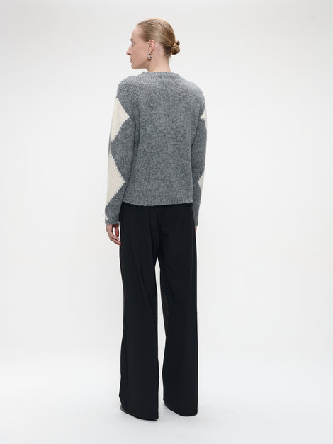 Pullover rhomboids 1082 | Grey