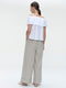 Mura cotton pants | Light Grey