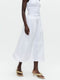 Maud cotton poplin skirt | White