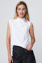 Naomi stretch technical jersey top | White