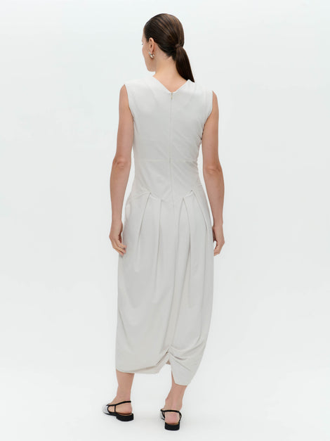 Jacklin stretch technical jersey dress | Sand