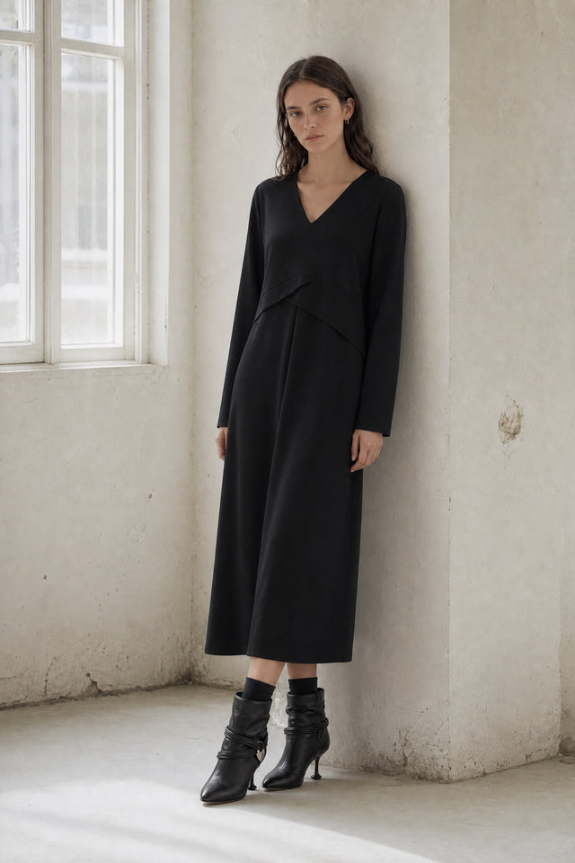 Anita dress technical jersey Anita dress technical jersey | Black