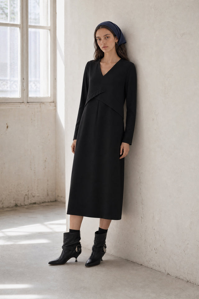 Anita dress technical jersey Anita dress technical jersey | Black