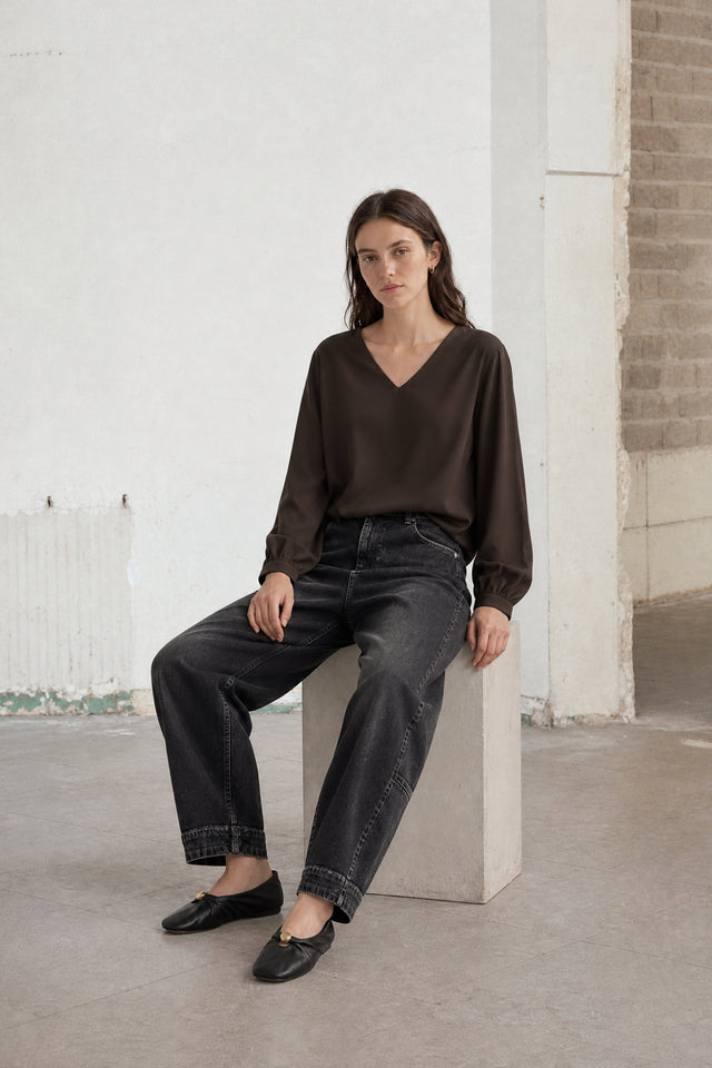 Aria top technical jersey Aria top technical jersey | Chocolate