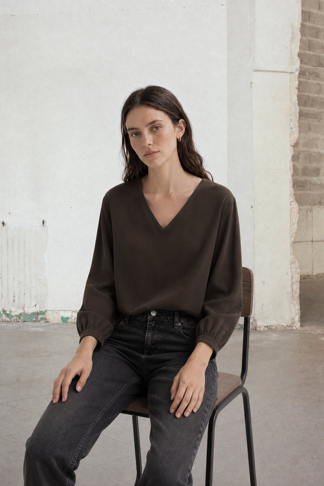 Aria top technical jersey Aria top technical jersey | Chocolate