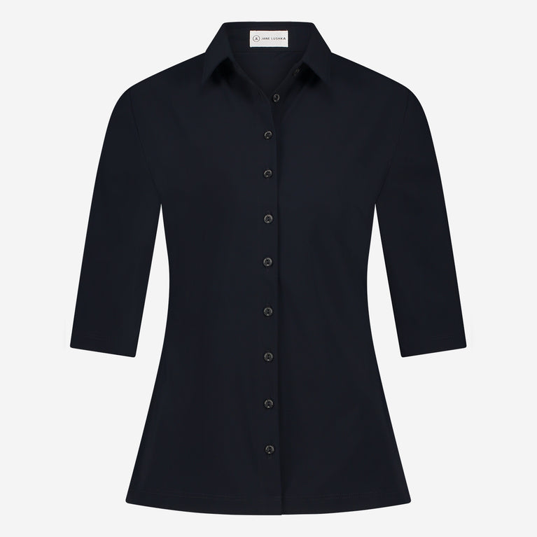 Blouse Betty Easy Wear Technical Jersey | Blue
