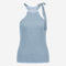 Open shoulders cotton viscose top 9042 | Light Blue