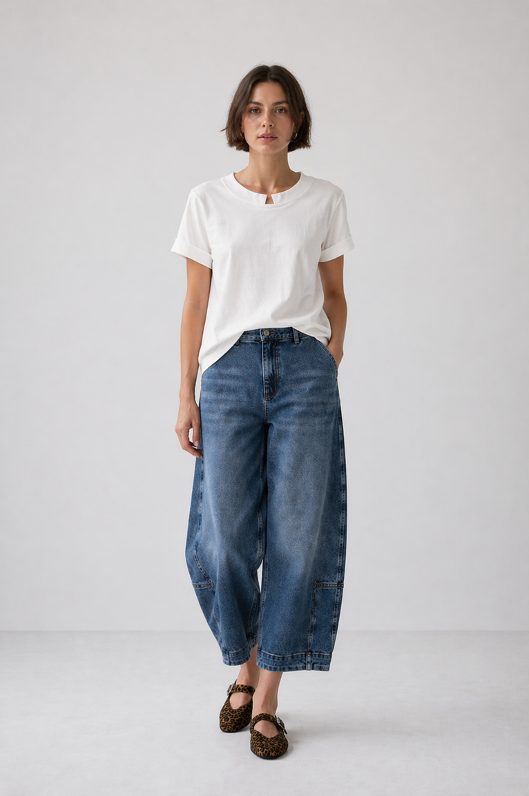 Poplin loos fit top | Panna
