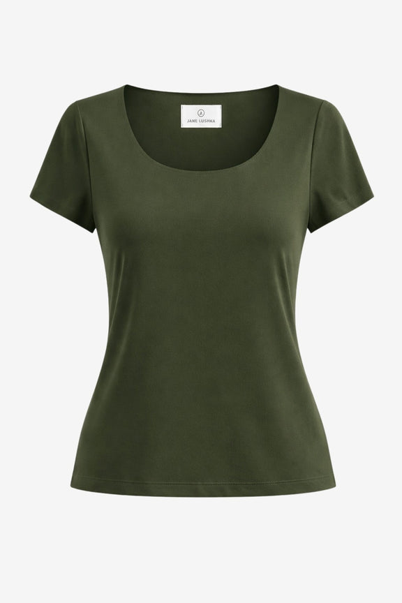 T shirt Sara Easy Wear Technical Jersey | Army green