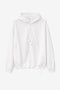 Clio hoodie zipper blouse | White