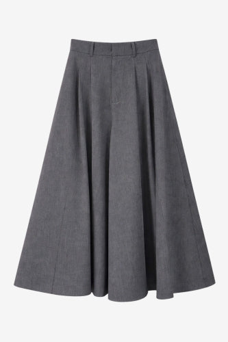 Coco pleated viscose pants | Grey