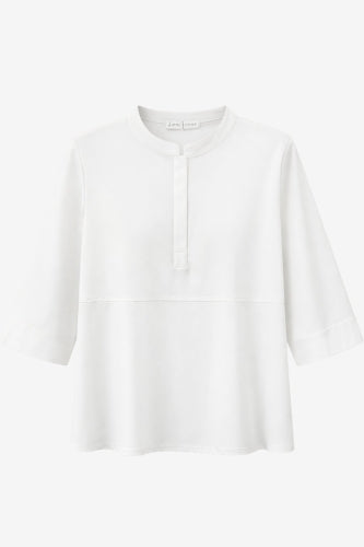 Damiana stretch technical jersey top | White
