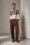 Danny skuba velvet pants | Brown