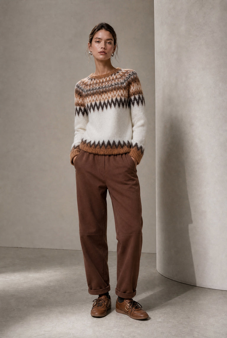 Danny skuba velvet pants | Brown