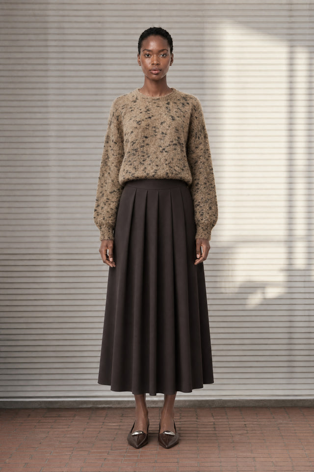 Mercedes skirt technical jersey Mercedes skirt technical jersey | Chocolate