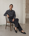 Jessie faded denim shirt | Faded Black
